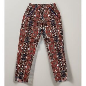 Anthropologie Cartonnier Pants Flowing Geometric Colorful‎ Fall Sz XS